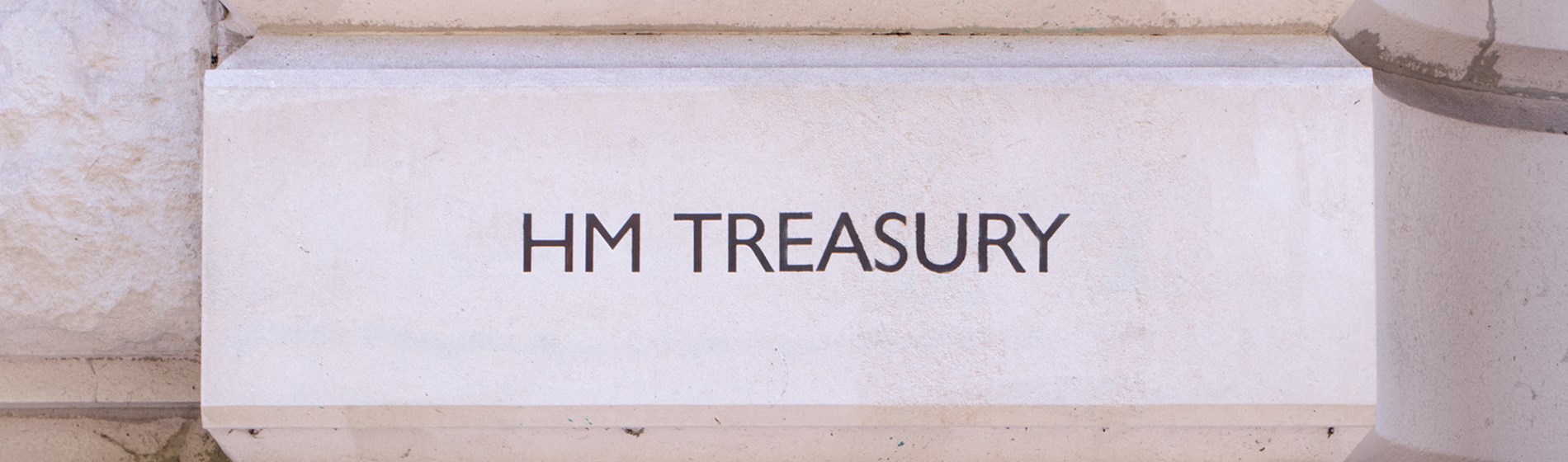 Image of treasury building with HM Treasury on it