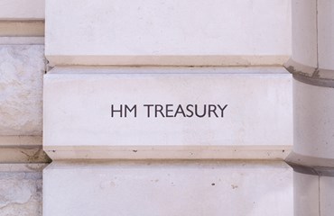 Image of treasury building with HM Treasury on it