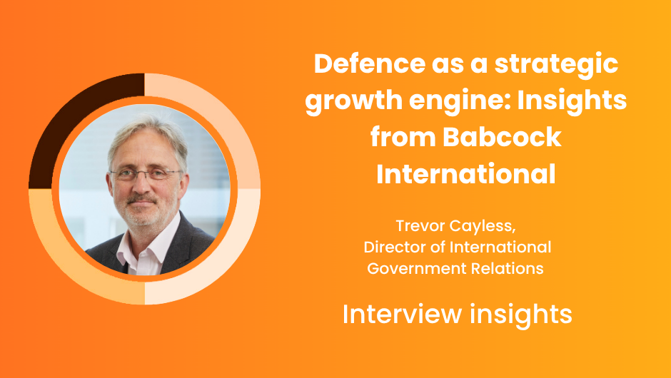Trevor Cayless, Babcock International, discussing defence as a strategic growth engine.