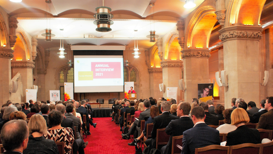 A photo of our Annual Interview at Guildhall, London